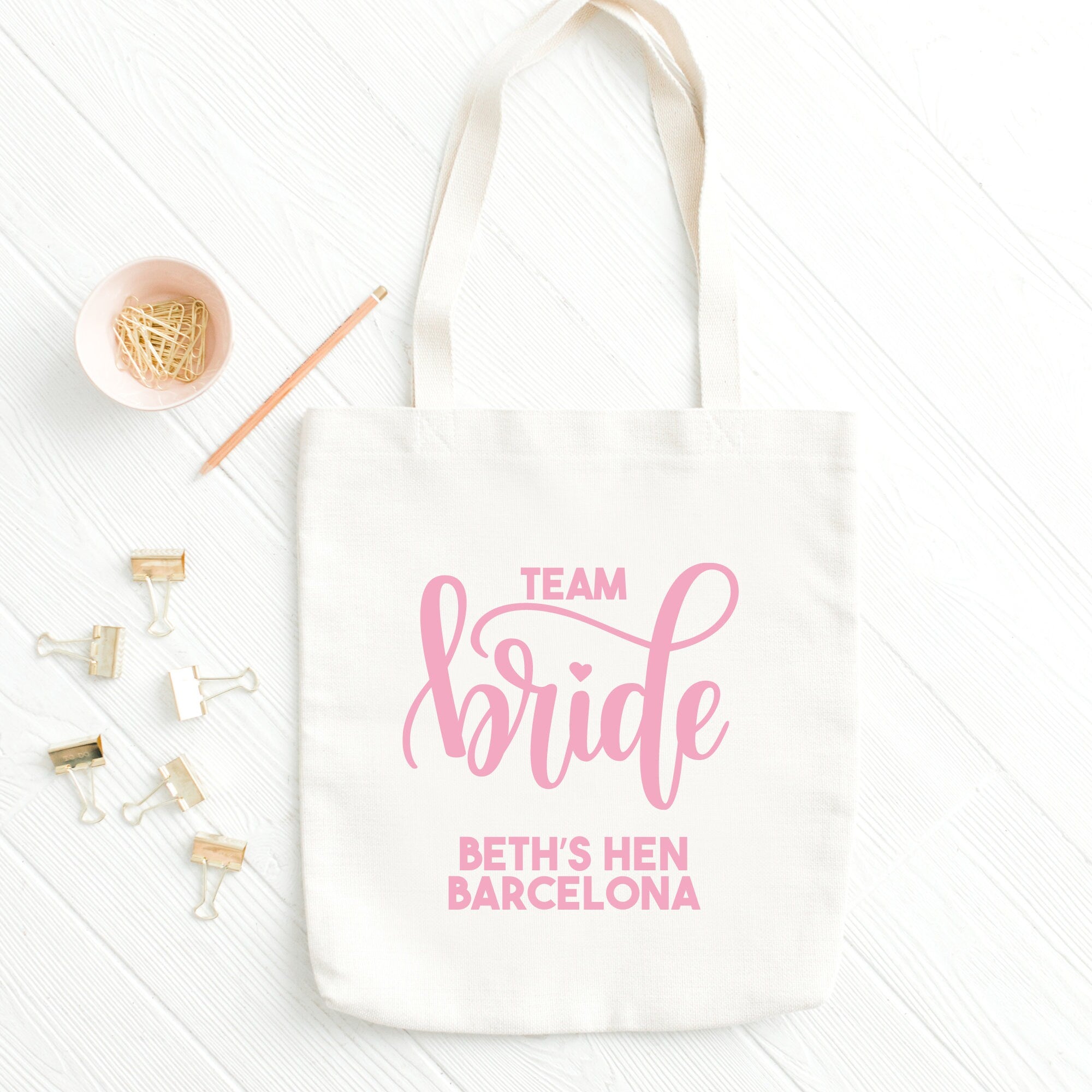 Team Bride Tote Bag Hen Do Tote Bag Bachelorette Tote Bag Personalised Hen Party Wedding Tote Bags