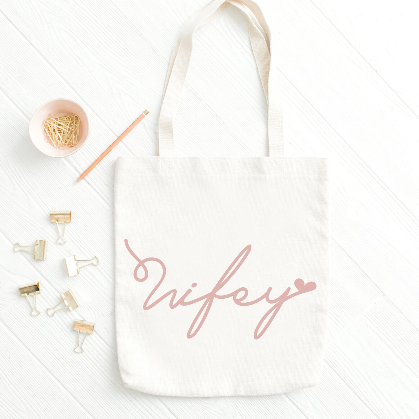 Wifey Tote Bag, Wedding & Hen Party Tote Bags, Wifey for Lifey Bag, Bride to Be Gifts, Bachelorette Bags