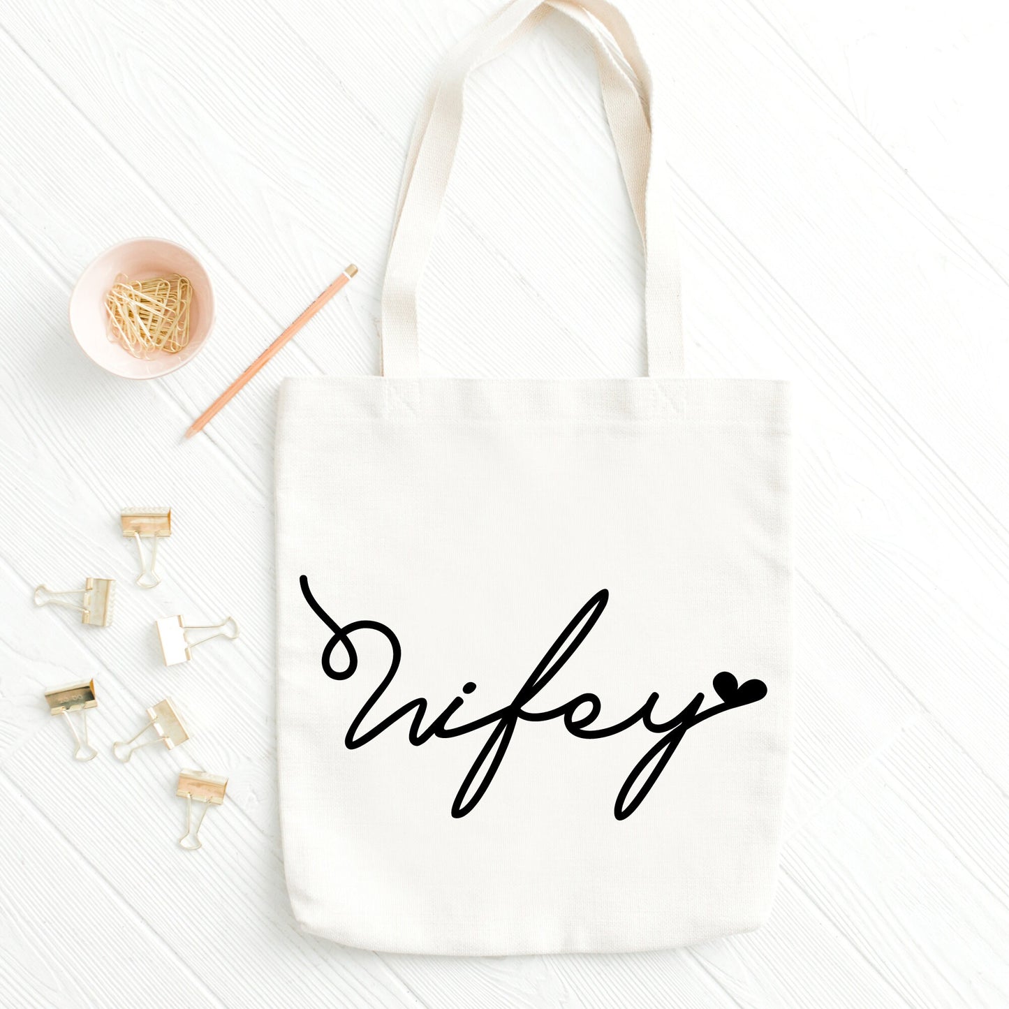 Wifey Tote Bag, Wedding & Hen Party Tote Bags, Wifey for Lifey Bag, Bride to Be Gifts, Bachelorette Bags