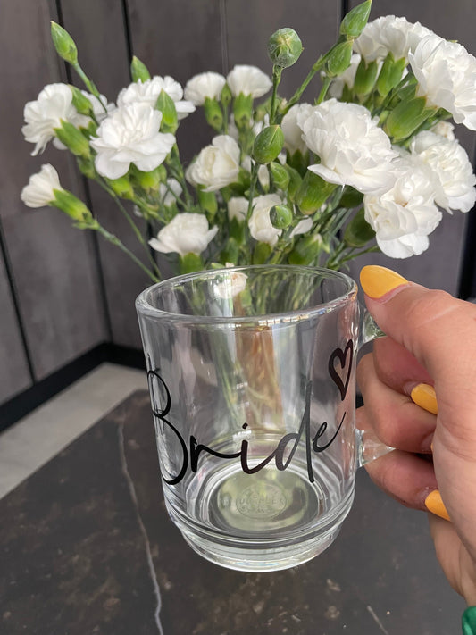 Bridesmaid gift glass mug, bridesmaid thank you gift, bridesmaid small gift, proposal gift, thank you bridesmaid, bridetribe gifts