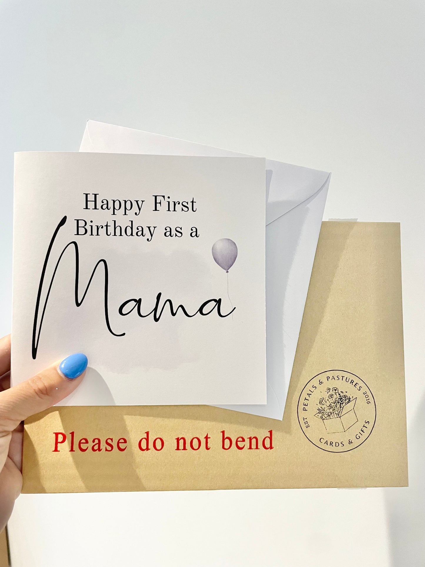 Happy first birthday as a mama, new mum birthday, friend birthday, wife’s 1st bday as a mummy greeting card